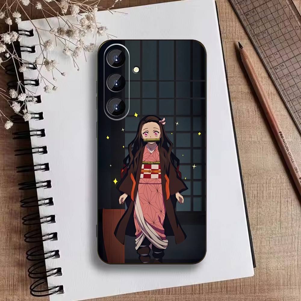 Nezuko I-Kamado Phone Case For Samsung Galaxy A73,A21s,A22,A31,A52,A53,A71,A41Soft Black Shell