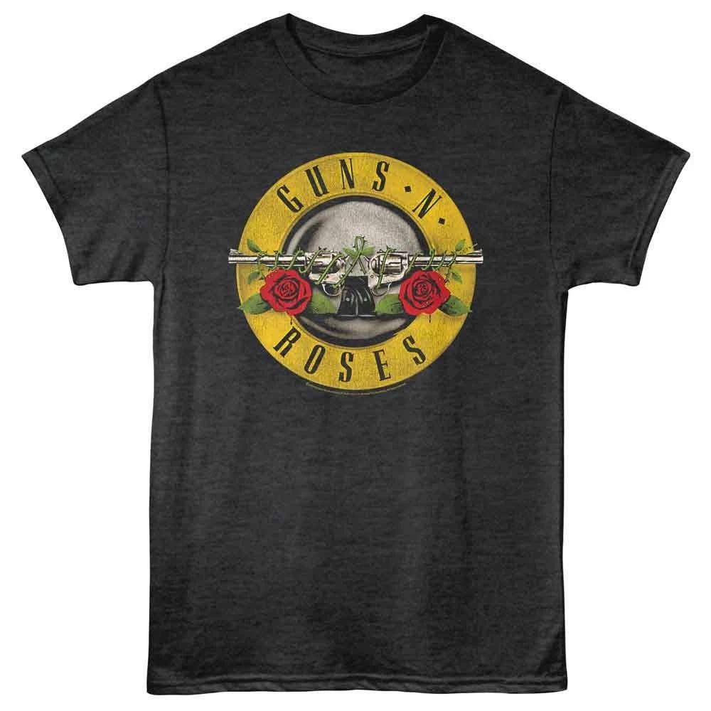 Guns N Roses - Bullet - American Classics - Gray Front Print Heather Short 100