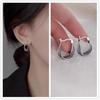 2023 High-End 925 Silver Hoop Earrings: Elegant, Minimalist Design for Women