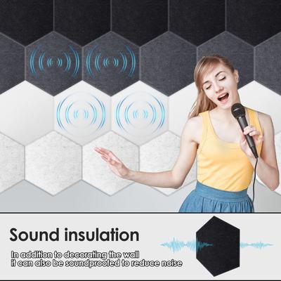 16 Stück Sechseck Filzplatte Fliese Schwarzes Brett Mitteilungskork Selbstklebende Pinnwand Nachrichtenraum Wanddekor Haftnotizen Fotoanzeige