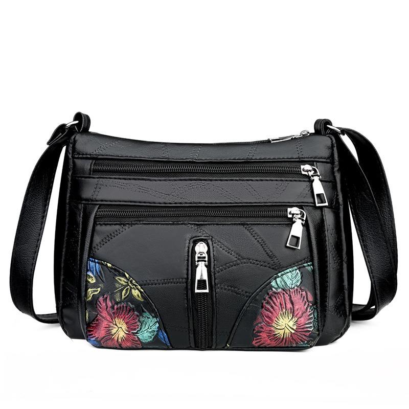 Patchwork Embossed Mom Bag New Large Capacity Shoulder Bag Crossbody Bag Korean Fashion Trendy Casual Bag Women