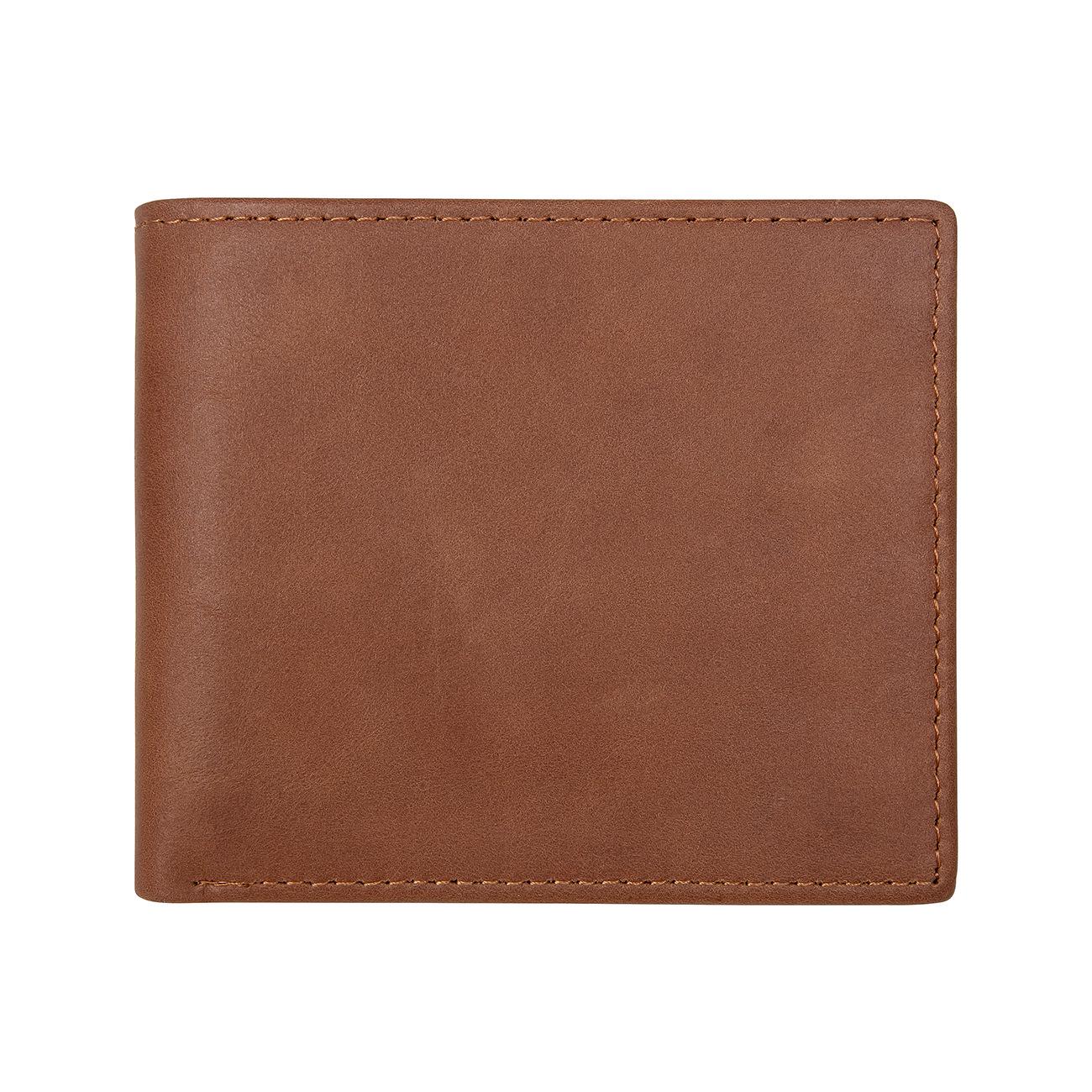 

Мужской ретро-повседневный кошелек Jiameida из коровьей кожи с несколькими отделениями для карт, короткий держатель для монет из натуральной кожи коричневый