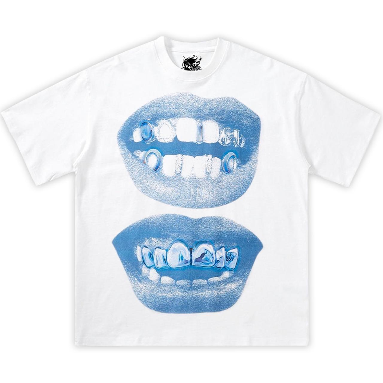 2025 Big Lips T-Shirt Streetwear Y2K Lippen Grafik T-Shirt Herren und Damen Shirt T-Shirt Übergröße Rock and Roll Mode Oversized Geschenke Kinder S