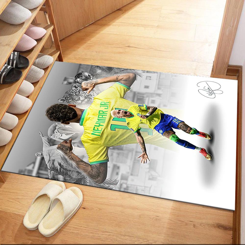 Neymar Jr. Brazil Celebration Square Rugs Are a Great Choice for Living Rooms, Bedrooms, Home Décor, and As Gifts.