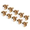 10pcs Watch Crown Spare Parts Noctilucence Stainless Steel Watch Head Replacement Accessories Gold 4.0mm