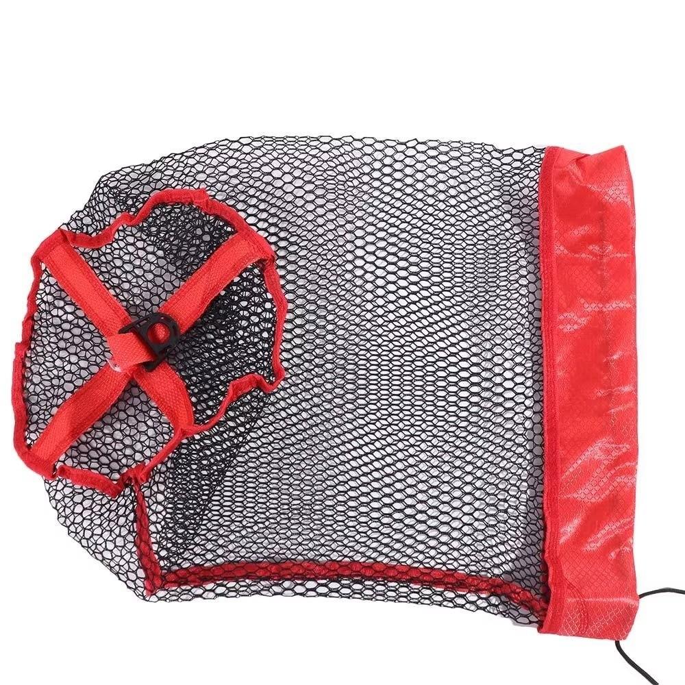Drawstring Live Fish Net Collapsible Fish Basket Mesh Fishing Net Cage Outdoor