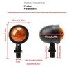 2Pcs 12V Single Wire Retro Motorcycle Lights Turn Signals Lights Universal Motorcycle Turn Signals For Moto Lights