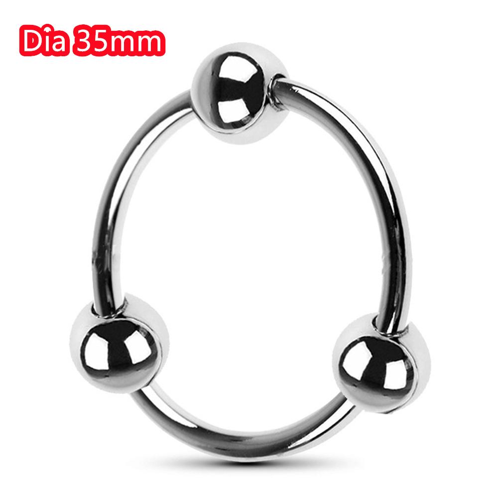 Metal Penis Ring Sex Toys For Men Male Delay Ejaculation Stainless Steel Cock Ring Glans Stimulator Sex Increase Orgasm 6 Sizes