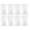 50 Sheets Metal Business Card Heat Transfer Aluminum Business Cards Blanks DIY Craft Supplies Pearl White