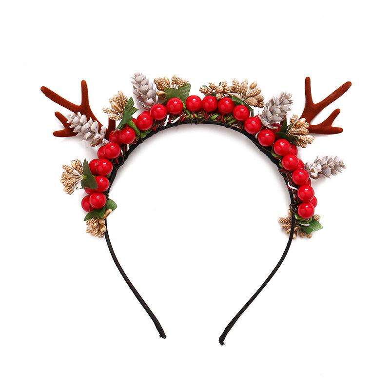 Christmas Hairbands Love Princess Hair Accessories Elk Antler Headdress Hairpins Christmas Party Dress Up Supplies