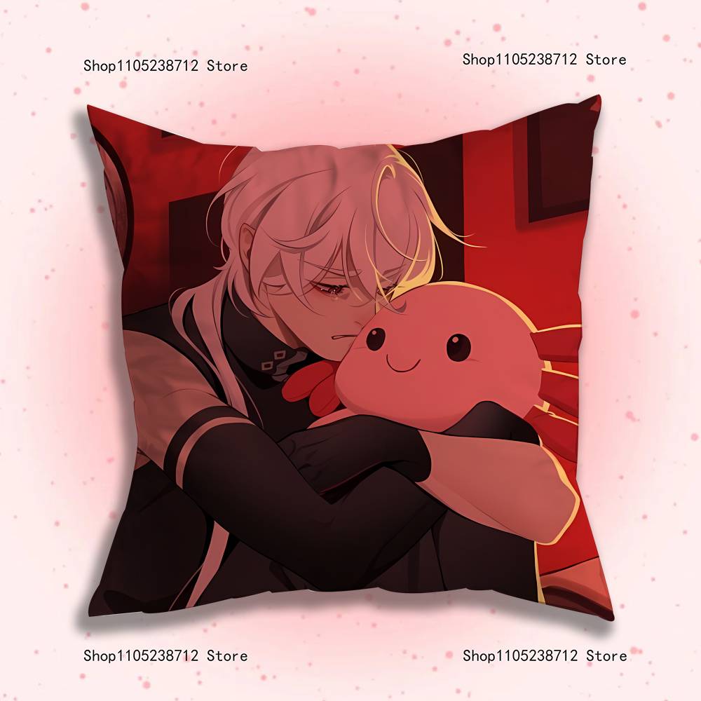 Game D-Date With Death M-Mangas Pillowcase Cushion Plush Boys Girls Cartoon Anime Kawaii Decoration Kids Birthday Cute Gifts