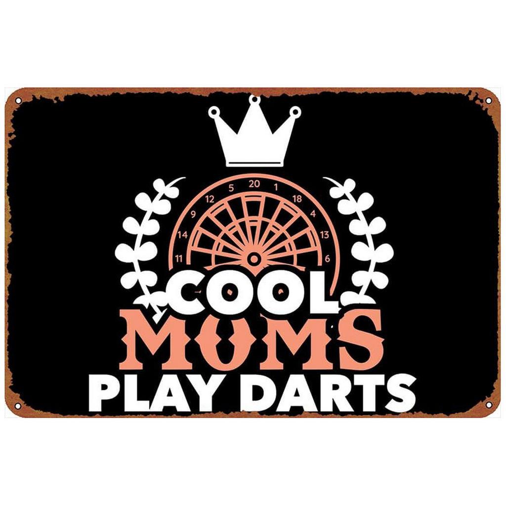 Darts Metal Tin Sign Jusit The Tip Wall Decoration Plaque Vintage Poster Iron Painting for Man Cave Home Cafe Game Room Club