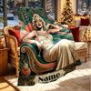 Gepersonaliseerd Dekentje met Naam, Marilyn Monroe Print, Woondecoratie, Slaapkamer, Bank, Kamperen, Sofa, Cadeaus voor Verjaardag Kerst