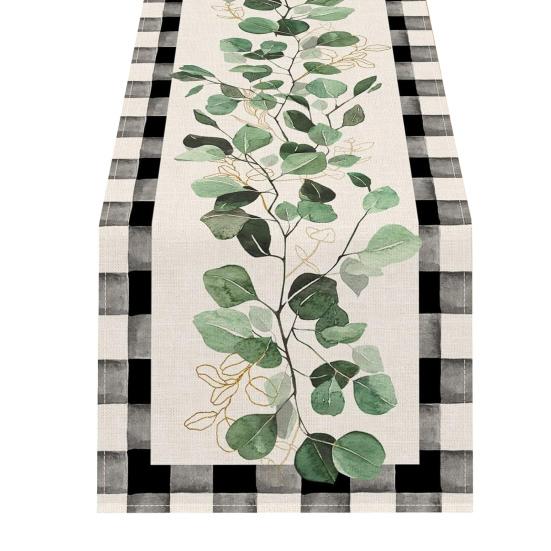 

Весняний Квітковий Доріжка на Стіл Квітучі Квіти Скатертина Тюльпан Пральна Скатертина для Дому Фермерського Стилю Декор для Обідніх Вечірок