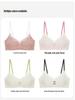 Wolkencreme Florale Lingerie Damen Bügelloser Push-Up BH mit sanfter Stütze und atmungsaktivem Design für kleine Brüste
