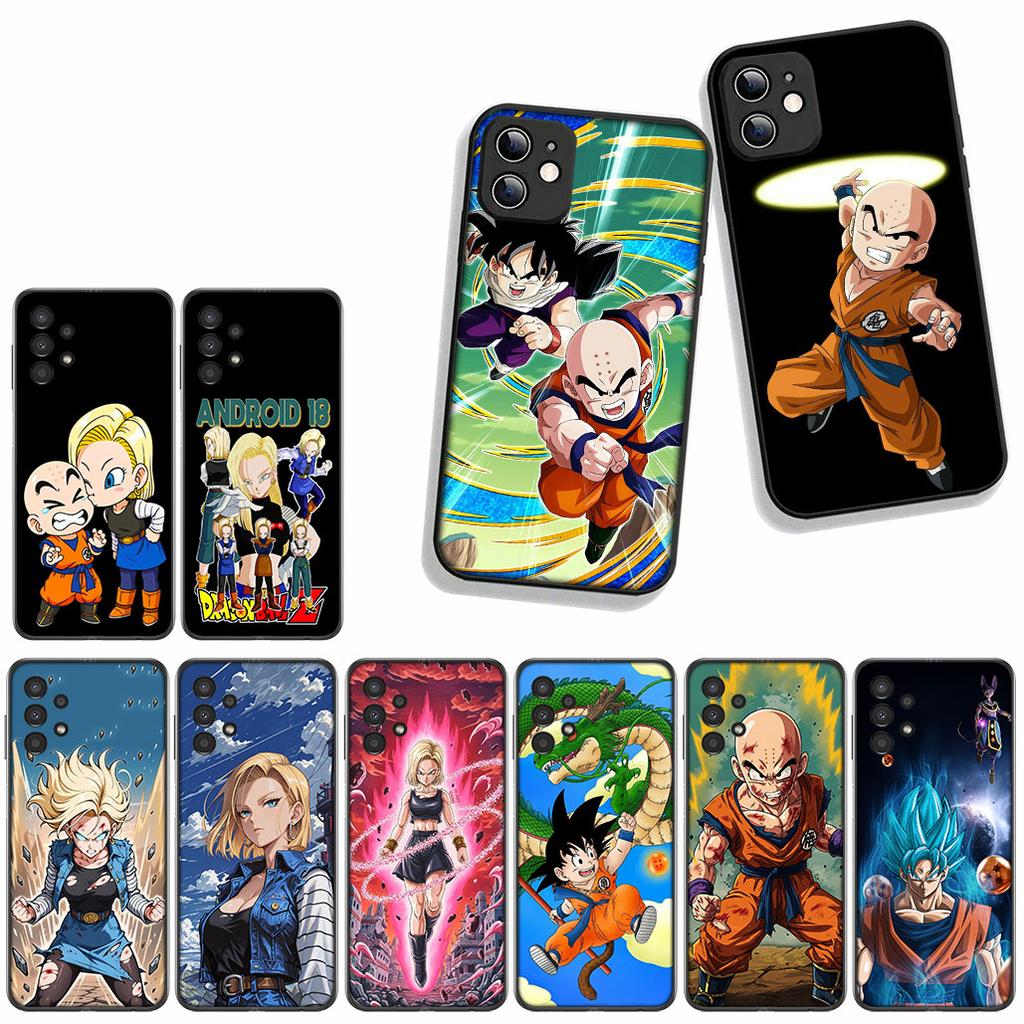 For Xiaomi Redmi 15C 15 A4 A5 9A 9T 10A 10C 9C NFC Note 11 9 8 10 Pro 8T Phone Cover Case Android 18 Krillin Dragon Gokus Ball
