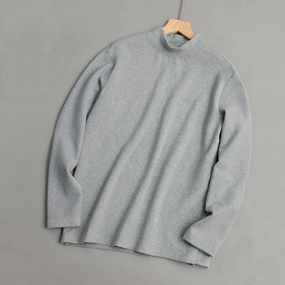 Men's Women's WInter Autumn Woollen Natural Silk Turtleneck Sweater Thermals Undershirts Blouse Tops T-Shirts For Men Korean Clothes