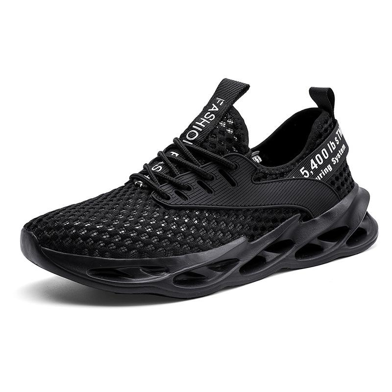2025 summer large size men's shoes foreign trade outdoor sports lightweight casual shoes trendy men's hollow breathable mesh shoes