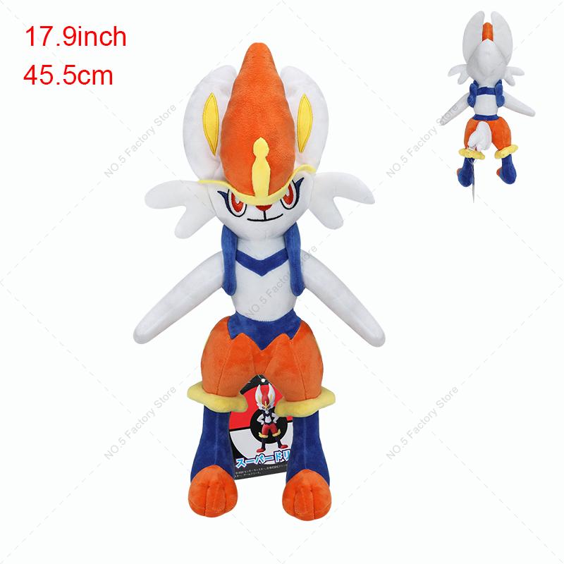 16 Styles Kawaii Pokemon Plush Toys Mew Lucario Decidueye Greninja Zeraora Cinderace Anime Figure Stuffed Plushie Halloween Gift