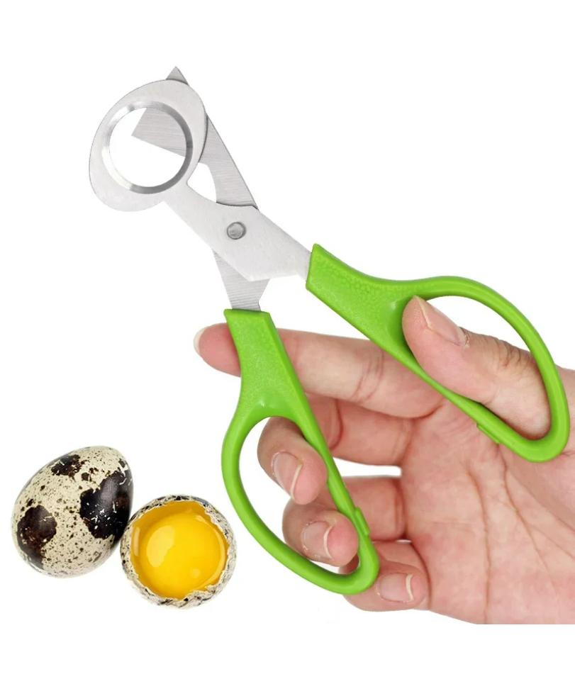 1pc Stainless Steel Quail Egg Cutter Scissors for Quail Egg Bird Egg Opener Cracker Kitchen Clipper Tool Accessories