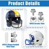 31PCS Hockey Helmet Repair Kit, Football Helmet Hardware Kit Include 2 J Clips/ 4 Rubber Gaskets/ 4 R Shape Football Visor Clips/ 16 Screw Nuts