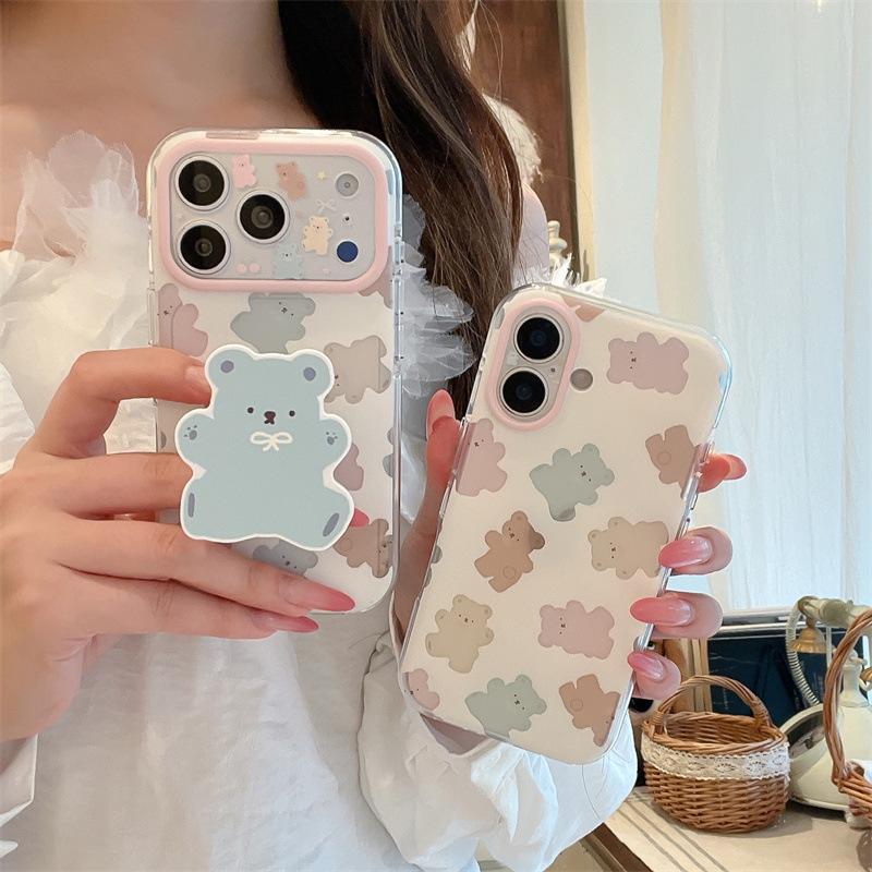 Creative Custom Candy Bear Case for iPhone 17/16 Pro Max/15 Pro