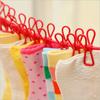 12 Clips Elastic Outdoor Portable Elastic Travel Clothes Hanger Windproof Outdoor Clothesline Laundry Drying Line