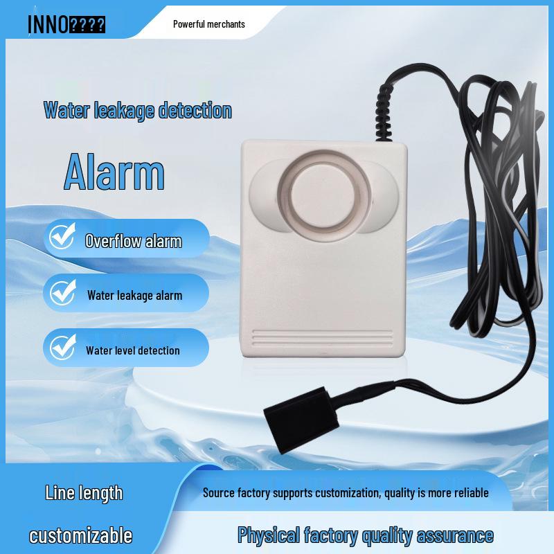 Wall-Mounted Waterproof Kitchen Sink Water Leak Alarm Detector