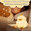 Cute Duck Night Light LED Silicone Squishy Light Up Lamp, 3 Level Dimmable Timer for Breastfeeding, Nursery, Bedroom Kawaii Decor
