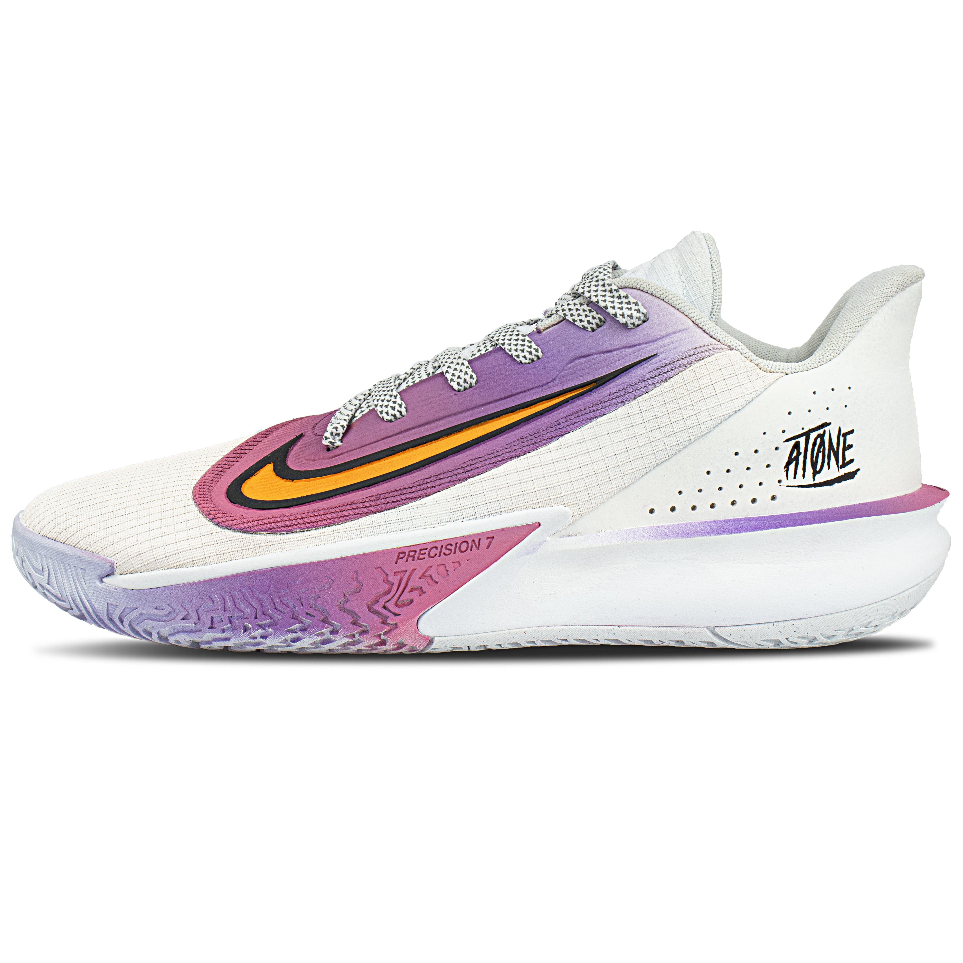

Nike Precision 7 Fabric Cushioning Low top Basketball Shoes Men s Purple FN4322-100(Team845) 46