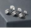 1 Piece Medical Stainless Steel Crystal Zircon Ear Studs Earrings Tragus Cartilage Hypoallergenic Screws Piercing Zircon