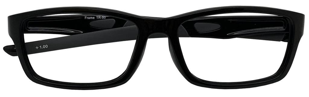 az Cool and easy to wear reading glasses sporty frame straight temple UV400 clear treated reading glasses light cut Sabae manufacturer high