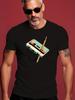 Retro Cassette Tape Pencil Graphic Casual Tshirt - Vibran...