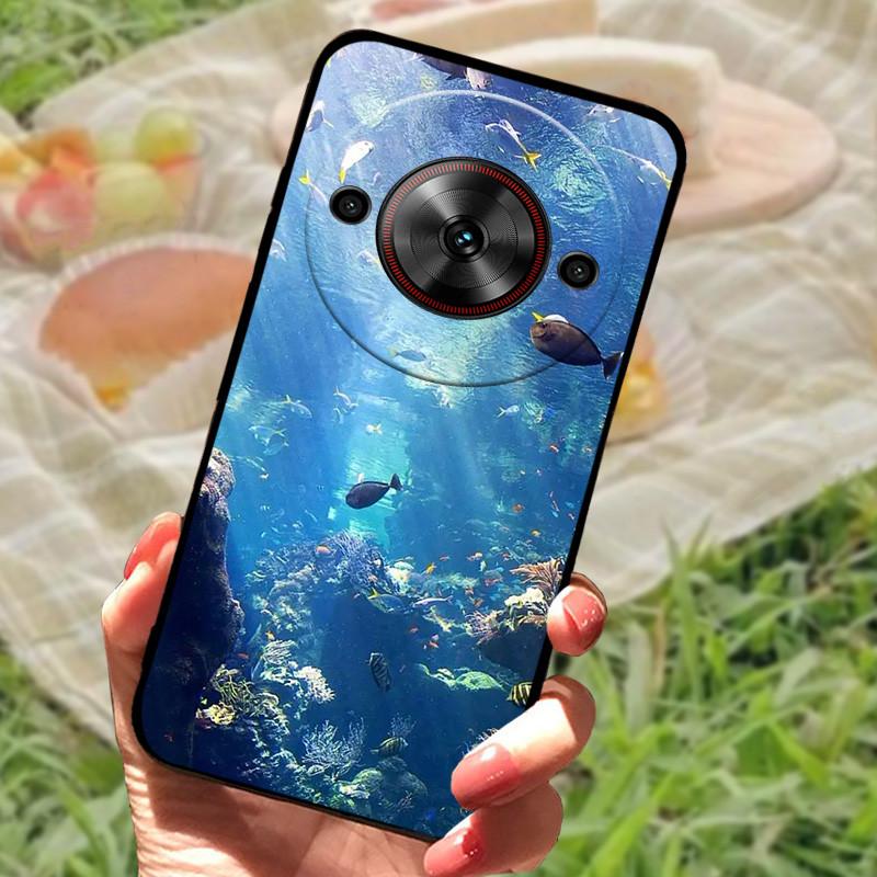 For ZTE Nubia Focus 5G Case Cover For Nubia Focus 5G Silicone Soft Marble Black Bumper Coque for ZTE Nubia Focus 5G Protective