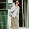 Skechers Cool Dry UV Protection Lightweight Slim Fit Hooded Sports Jacket Women Jackets Bright-White P225W123-0019