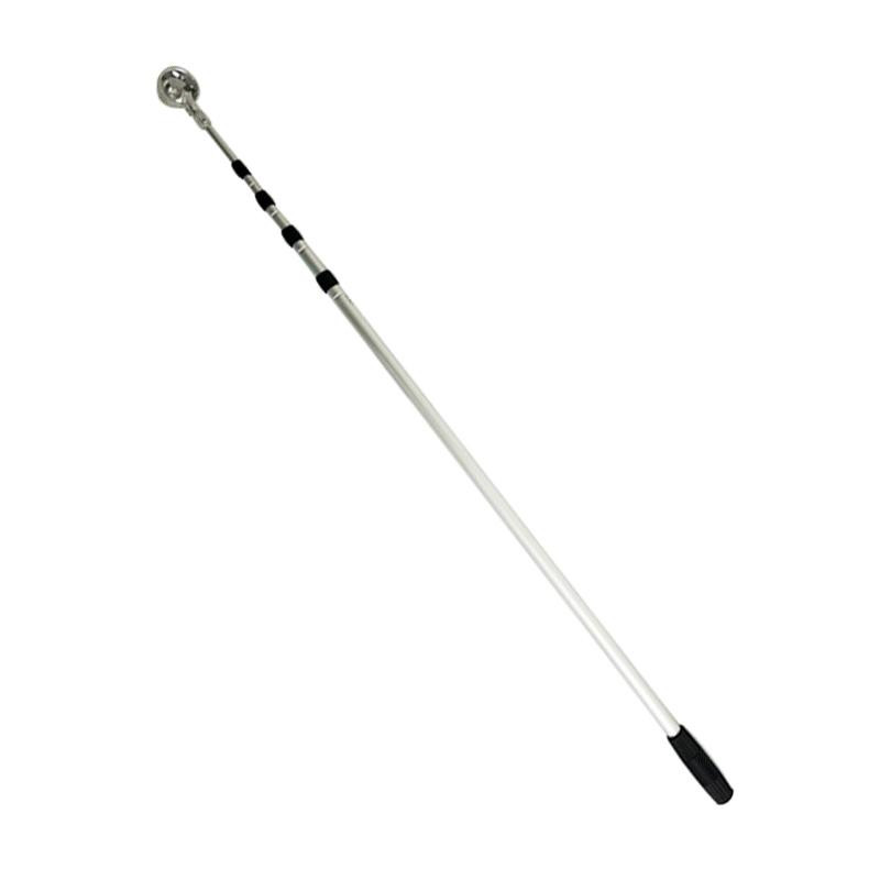 Golf Ball Retriever Device Aluminum Alloy PVC Adjustable Stretchable Golf Ball Pick Up Tool for Outdoor 5 Joints 473cm