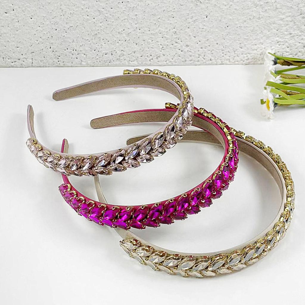 Elegant Baroque Styles Rhinestones Hairband for Formal Event and Special Occasion with Glittering Crystals Studded