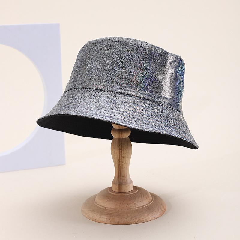 New big head circumference bucket hat women spring and autumn sunscreen sunshade show face small PU basin hat fashion bucket hat