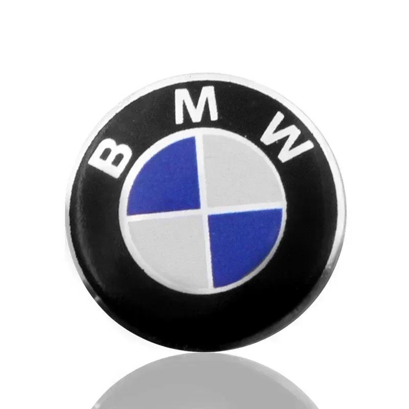 2025 Car For BMW 50 PCS 14mm Car badge Emblem car Key Sticker decoration Sticker For Bmw e46 e90 e60 e39 f30 e36 f10 f20 e87 e92