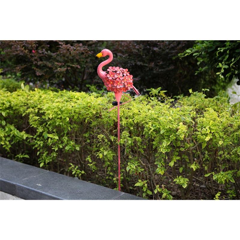 Solar Flamingo Lawn Light Outdoor Stake Light Landscape Decoration Villa Garden Courtyard Lamp Solar Powered Garden Light For Lawn And Patio