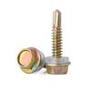 Color-Plated Zinc Self-Drilling Hex Screw for Steel Tiles, National Standard Swallowtail Design