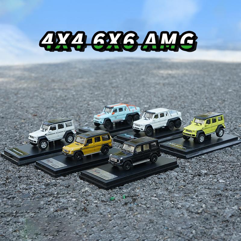1:64 Benz G63 6X6 AMG Benz G500 4X4 Alloy Car Diecasts & Toy Vehicles Car Model Miniature Scale Model Car For Children