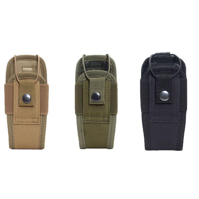 1PC Tactical Molle Radio Walkie Talkie Pouch Waist Bag Holder Pocket Portable Interphone Holster Carry Bag for Hunting Camping