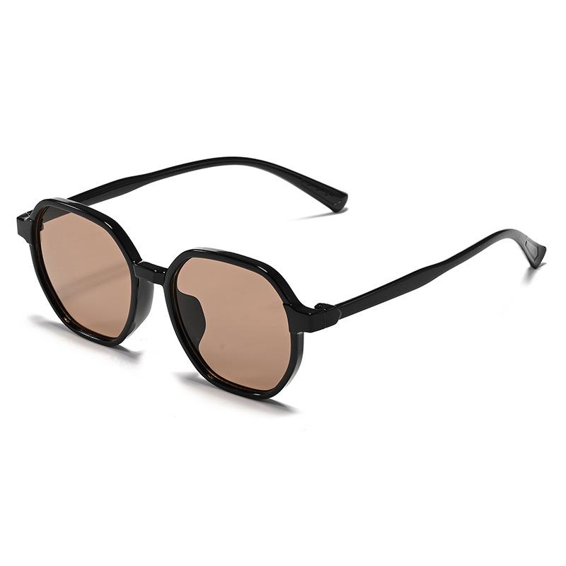 New large-frame polygonal sunglasses women's high-end versatile sunglasses fashion trend sunscreen glasses