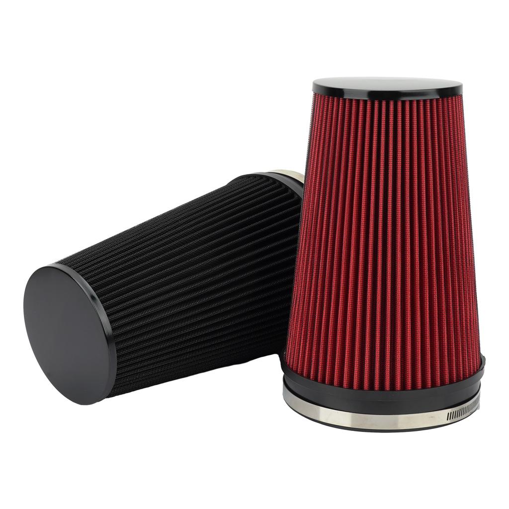 Universal High Flow Cone Air Filter 150mm 6inch for Cold Intake Pipe Racing Car Engine Air Inlet Washable Cold Air Intake Filter