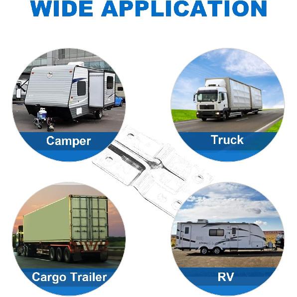 2 Pcs RV T-Style Door Holder 304 Stainless Steel Rv Door Latch Trailer Rv Screen Door Latch 6 Inch Camper Door Latch Trailer Rv Door Holder