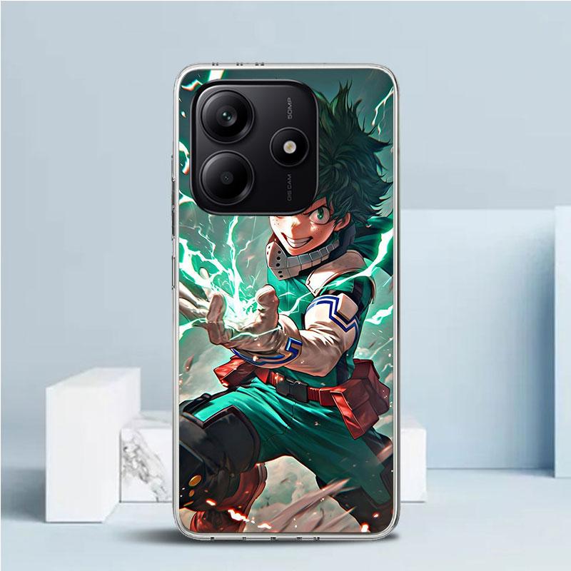 Midoriya Izuku Deku MHA My Hero Phone Case For Xiaomi Redmi Note 15 14 14S 13 12S 12 Pro Plus 11S 11 11T 11E 10S 10 + Soft TPU B