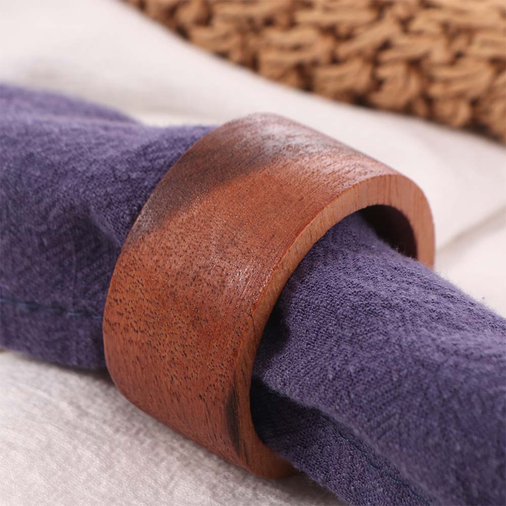 3PCS Wood Napkin Buckle Fashion Table Napkin Holder Creative Wooden Napkin Rings  Restaurant