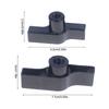 1Pc Aluminum Alloy M8 M12 Handle Black Gray Nut Knob T-nut For Light Hook  Wing Nut Truss Clamp Handle Parts Galvanized Aluminum