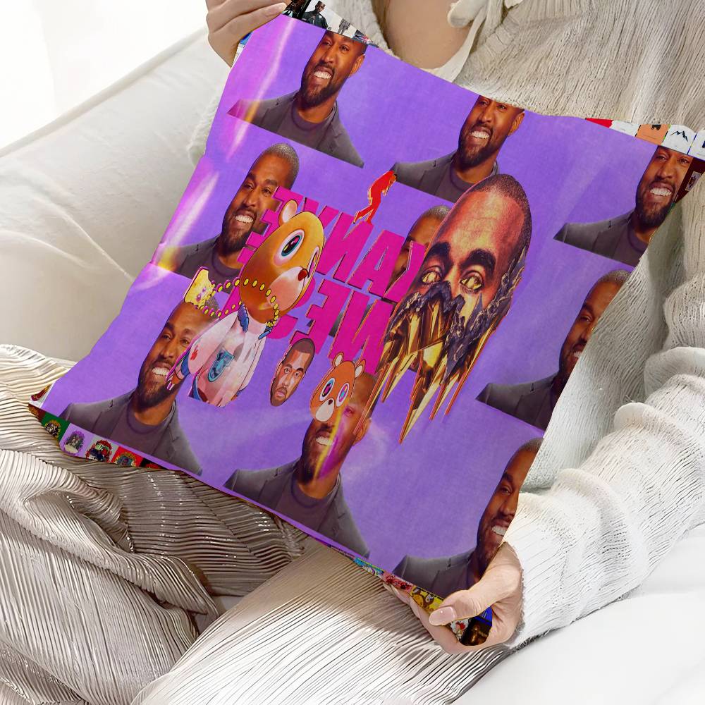Kanye Ye West Rapper Pillow Cover Design cushion Cover decor Holiday Decorati